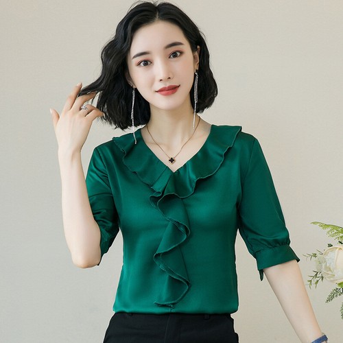 chiffon silk tops